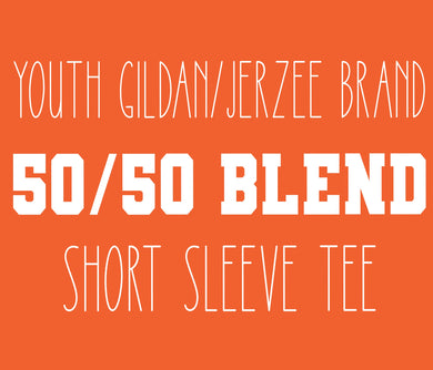 Youth Gildan/Jerzee Brand 50/50 Blend Short Sleeve