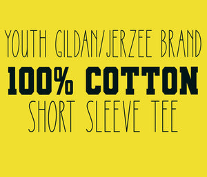 Youth Gildan/Jerzee Brand 100% Cotton Short Sleeve