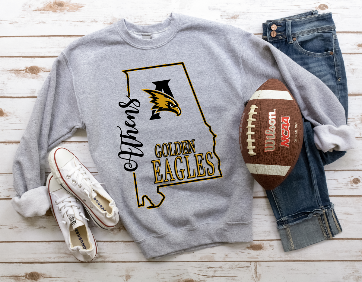 Athens Golden Eagles State Shirt Design – The Mill Store