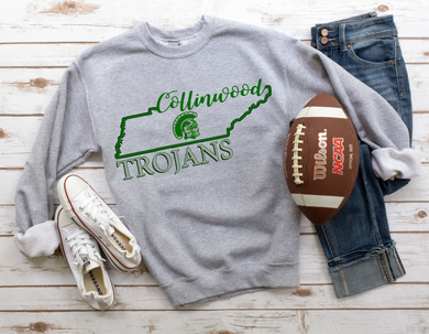 Collinwood Trojans State Shirt Design