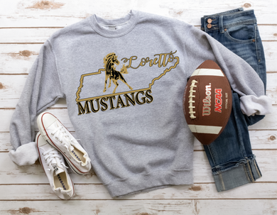 Loretto Mustangs State Shirt Design
