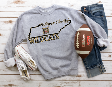 Wayne County Wildcats State Shirt Design