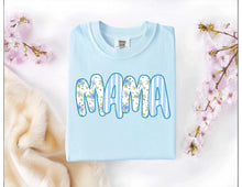 Load image into Gallery viewer, Floral Blue and White Striped Name