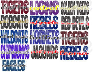 Distressed Team Name T-Shirts Round 2