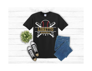 Baseball Crossed Bats