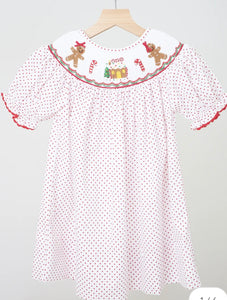 Gingerbread Smocked Dress