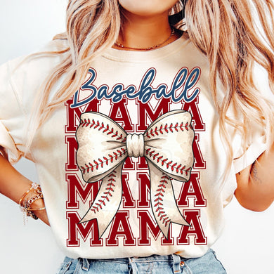 Baseball Mama Bow