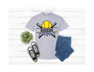 Softball Crossed Bats