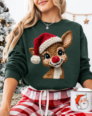 Faux Crochet Reindeer