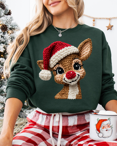 Faux Crochet Reindeer