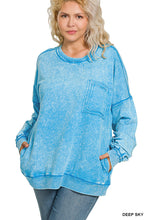 Load image into Gallery viewer, Acid Washed Pocket Sweatshirt