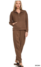 Load image into Gallery viewer, Zenana 1/4 Zip Sweat Set Preorder