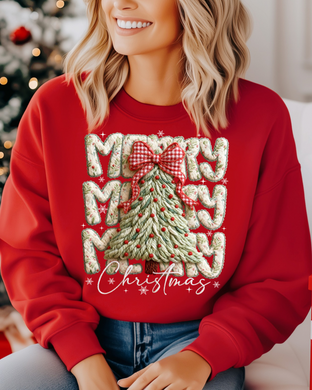 Merry Faux Yarn Christmas Tree