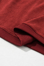 Load image into Gallery viewer, Maroon Ribbed Sweatshirt