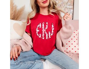 Valentines Cheetah Monogram