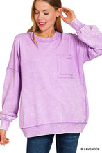 Load image into Gallery viewer, Acid Washed Pocket Sweatshirt