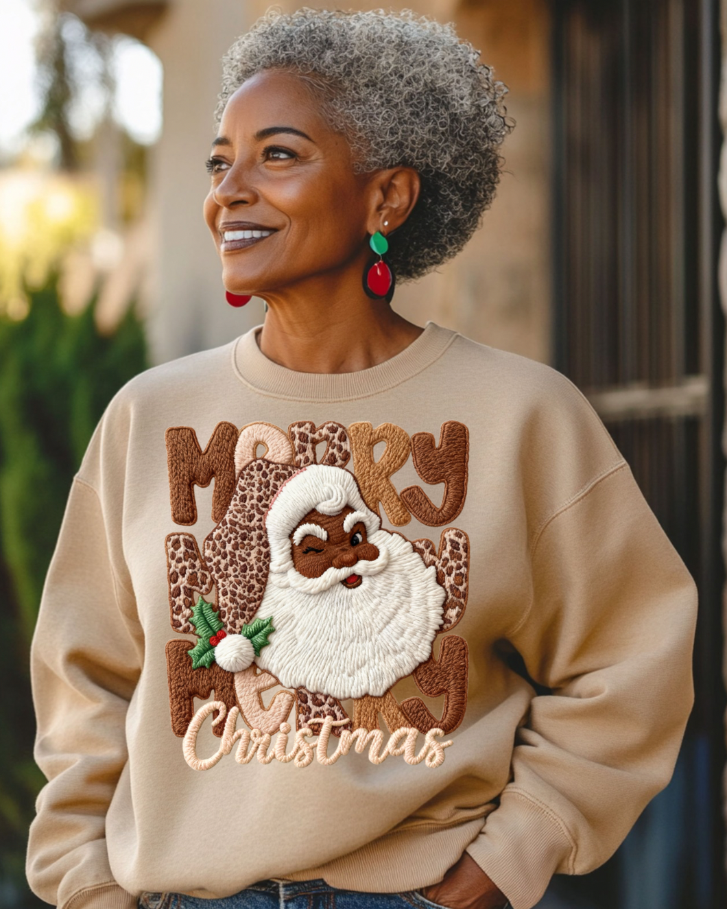Cheetah African American Santa