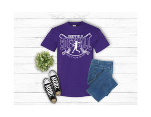 Crossed Bats Softball