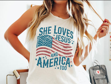 She loves Jesus and America