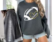 Load image into Gallery viewer, Football Heart Sweatshirts Round 3