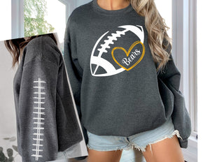 Football Heart Sweatshirts Round 2