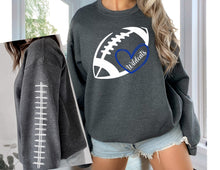 Load image into Gallery viewer, Football Heart Sweatshirts Round 1