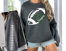 Load image into Gallery viewer, Football Heart Sweatshirts Round 1