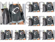 Load image into Gallery viewer, Football Heart Sweatshirts Round 3