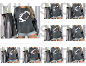 Football Heart Sweatshirts Round 3