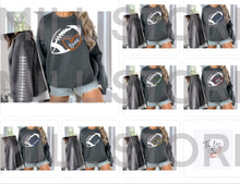 Load image into Gallery viewer, Football Heart Sweatshirts Round 1