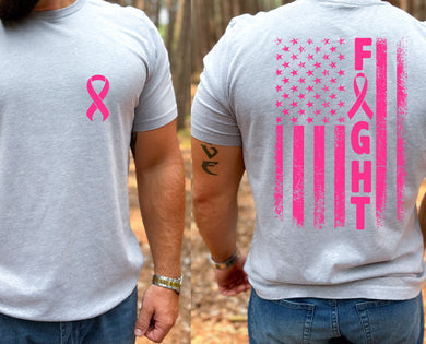 Breast Cancer Fight Flag