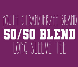 Youth Gildan/Jerzee 50/50 Blend Long Sleeves