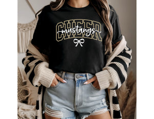 Mustangs Cheer Bow