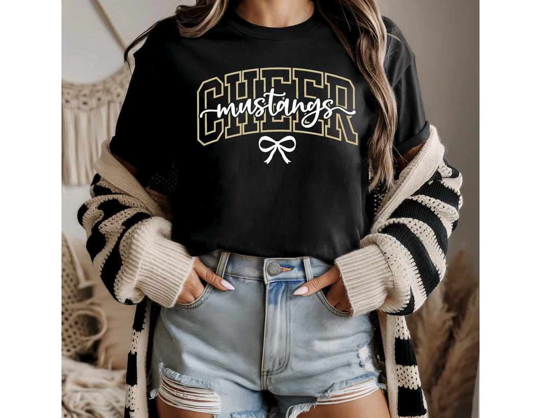 Mustangs Cheer Bow