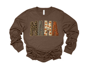 Fall Faux Embroidered Mama