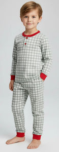 Sage Gingham Christmas Pajamas