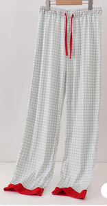 Sage Gingham Christmas Pajamas