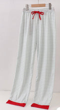 Load image into Gallery viewer, Sage Gingham Christmas Pajamas