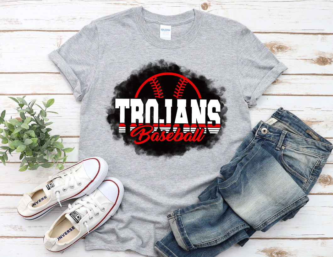 Muscle Shoals Trojans Baseball Burst