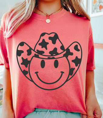 Cowprint Cowboy Smiley