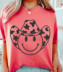 Cowprint Cowboy Smiley