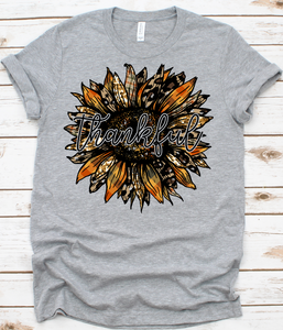 Thankful Flower Shirt Design